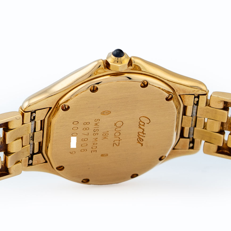 Cartier 18kt Yellow Gold Ladies Cougar Ref. 887906 back