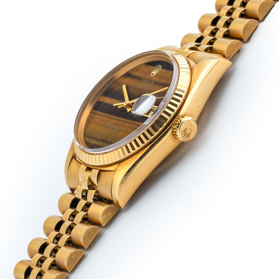 Rolex-Datejust-Tiger-Eye-Dial-Ref-16018 crown