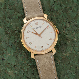 slim fit dress slacks IWC dress watch in 18k Gold, cal. 853 from 1962/3 – Special Dial main image 1