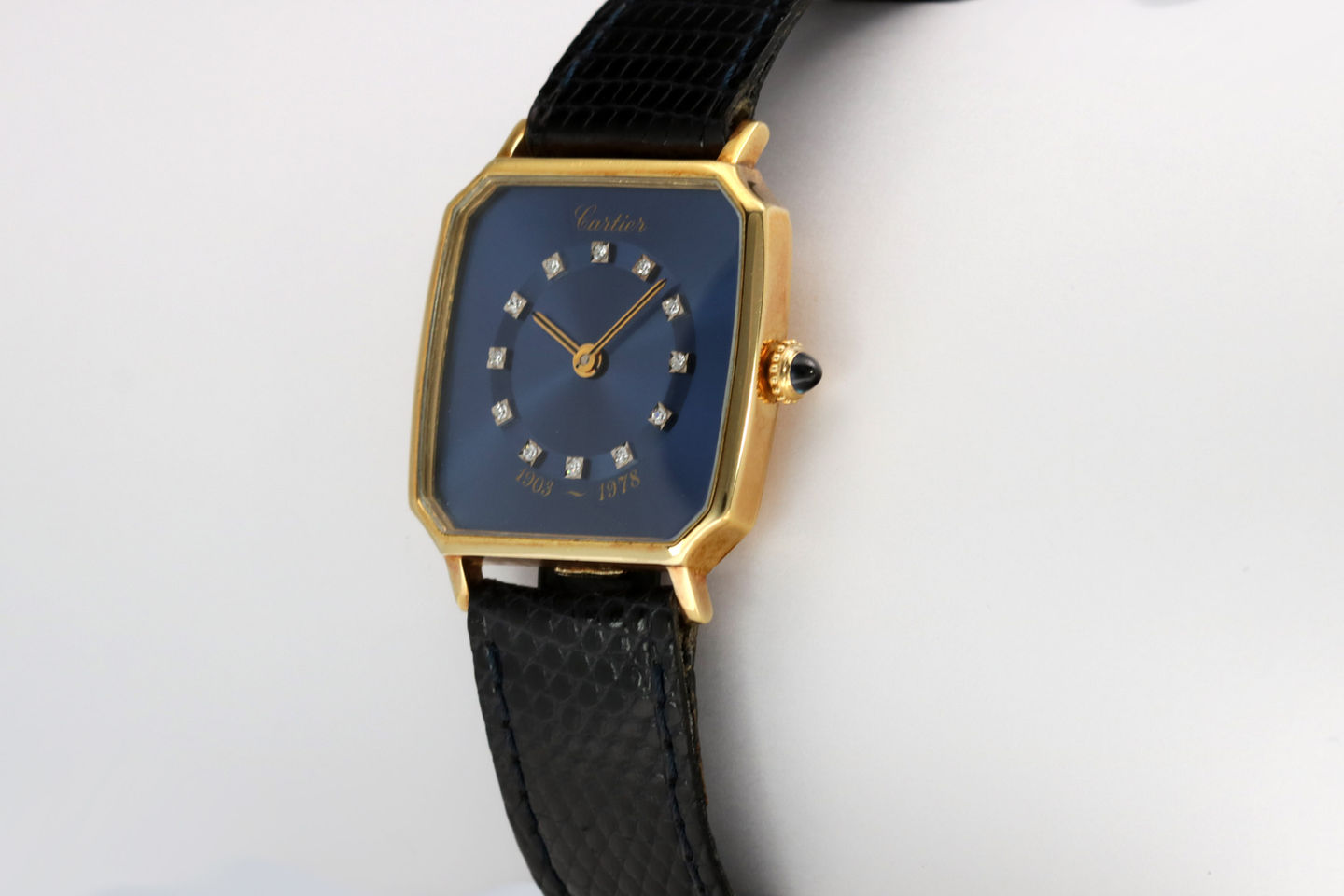 Cartier 18kt Yellow Gold "Henry Ford" Circa 1978 crown