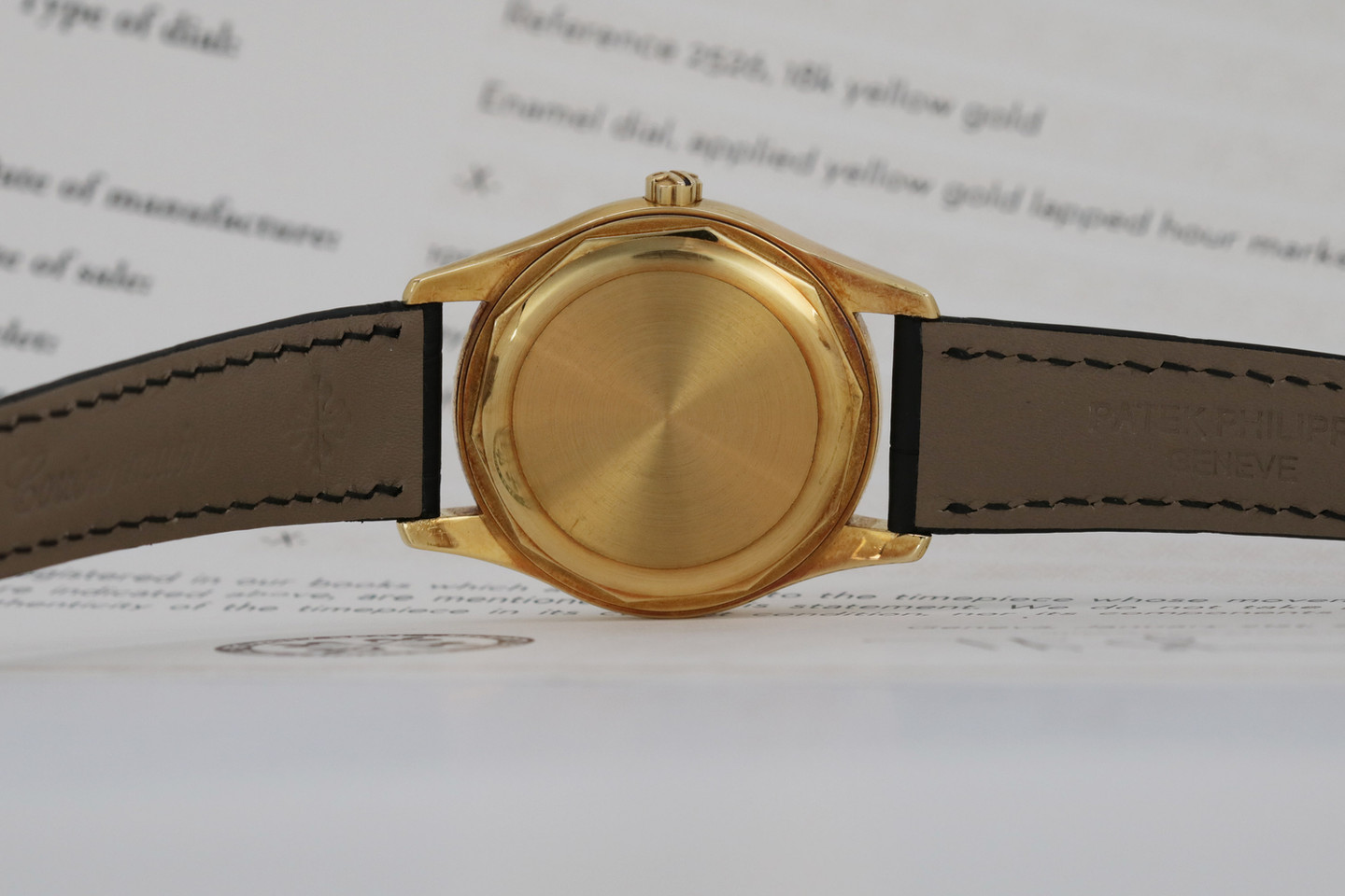 Patek Philippe Calatrava Ref. 2526 retailed by Gubelin back