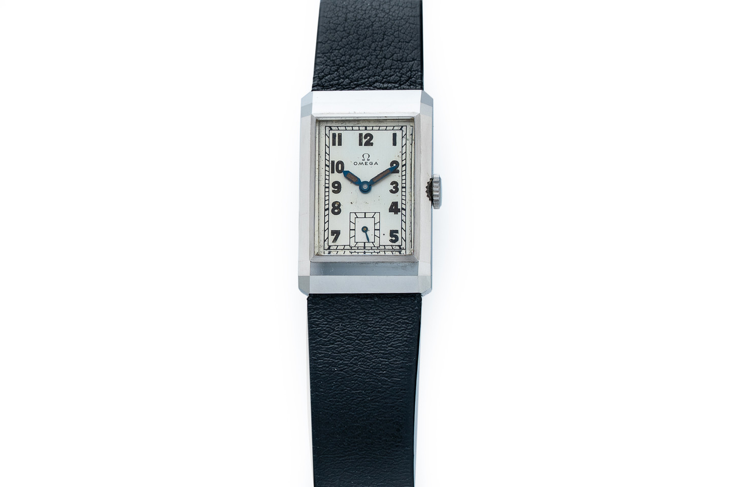 Rectangular Omega Dress Watch 1930's front