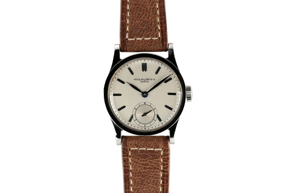 Patek Philippe Stainless Steel Calatrava Ref 96 front