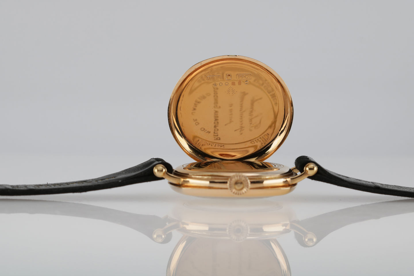 Early Patek Philippe 'Chronometro Gondolo' Cushion Wristwatchback case 2