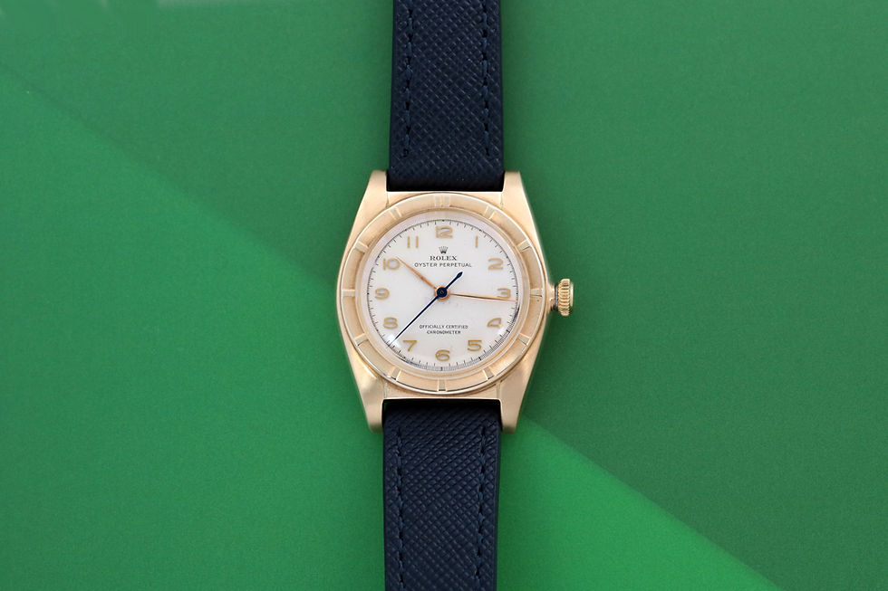 Rolex 14kt Yellow Gold Bubbleback Ref. 5015 live