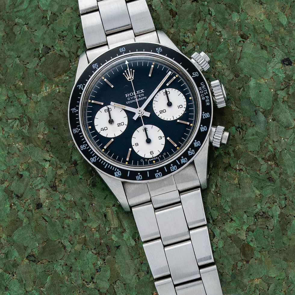 Rolex Stainless Steel Black Dial  Daytona Ref. 6263 live