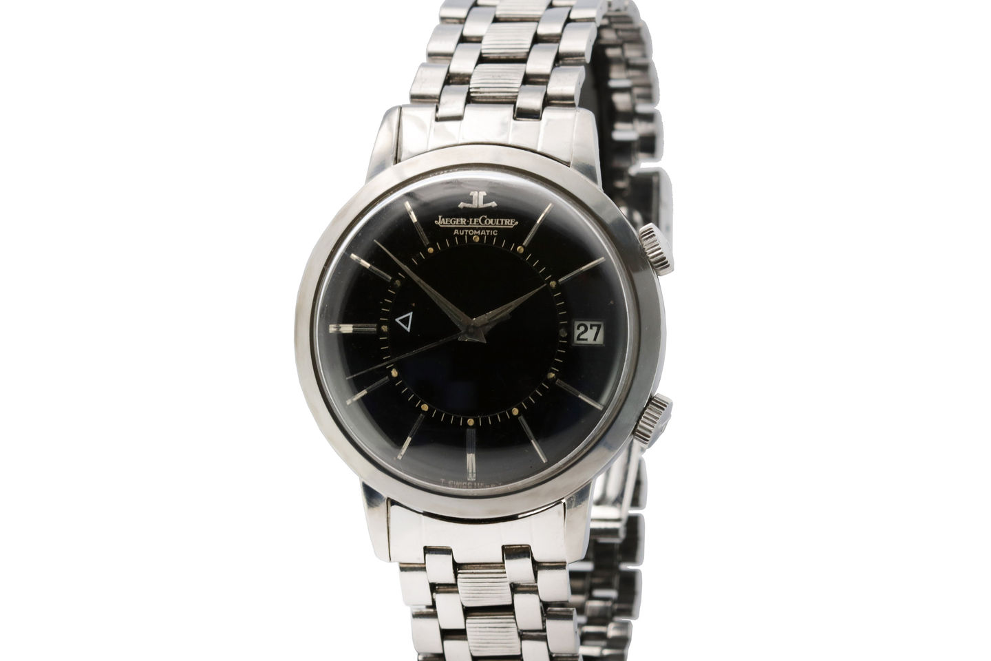 Jaeger LeCoultre Stainless Steel Memovox Ref 855 front