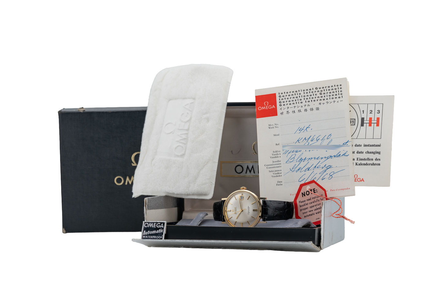 Omega Seamaster Deville Date - Ref. KM6610 papers