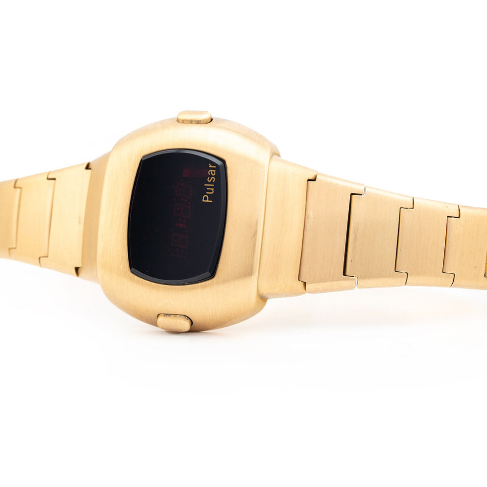 Pulsar P3 14k YG Quartz with Gold Bracelet