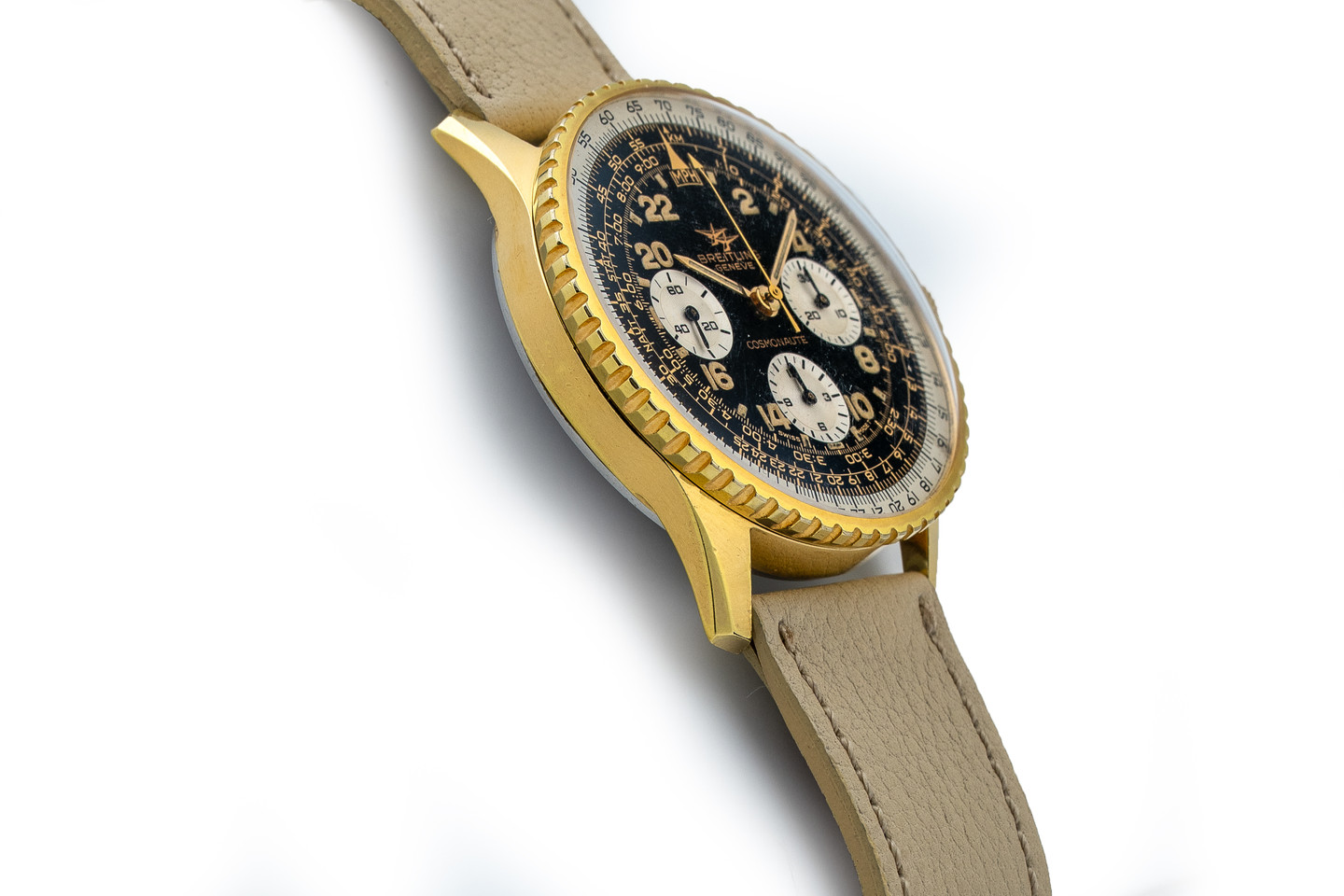 Breitling-Cosmonaute-Gold-Filled-Ref-809 side