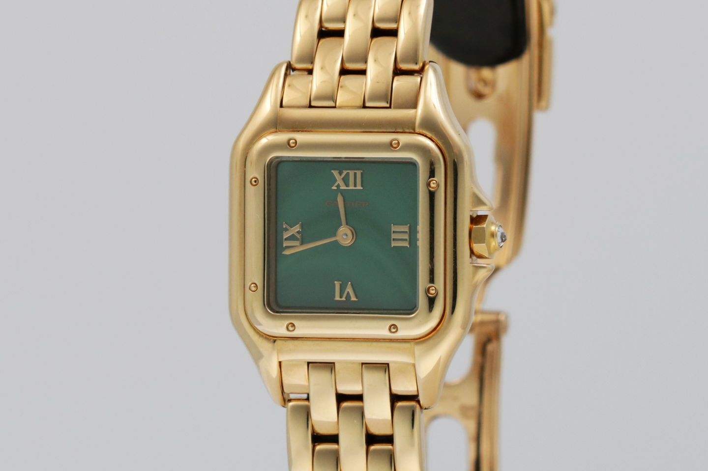 Cartier Ladies Panthere with Rare Malachite Dial Ref. 1280 2 dial