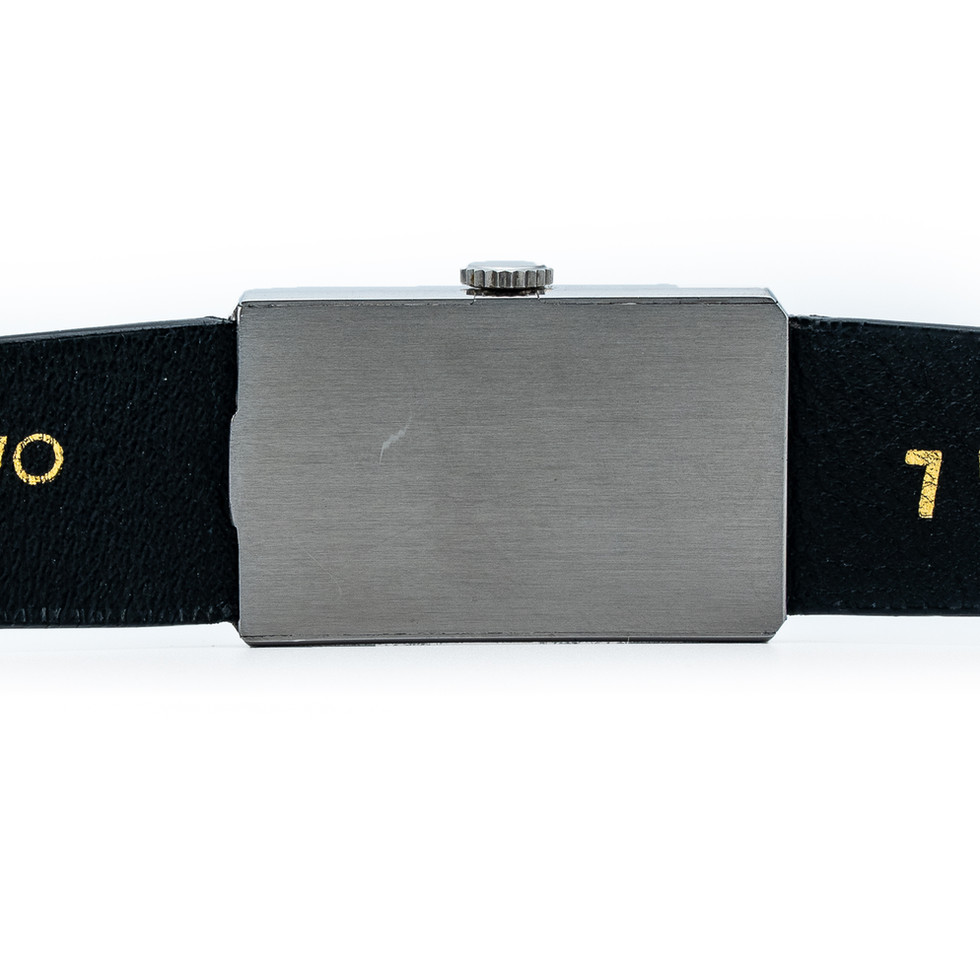 Rectangular Omega Dress Watch 1930's back