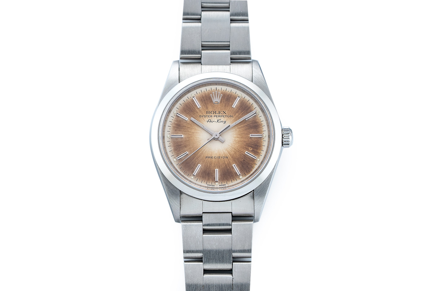 Tropical Dial Rolex Airking Ref. 14000 front