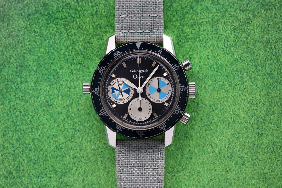 Heuer Solunagraph Retailed by Orvis Ref 2446 SF live