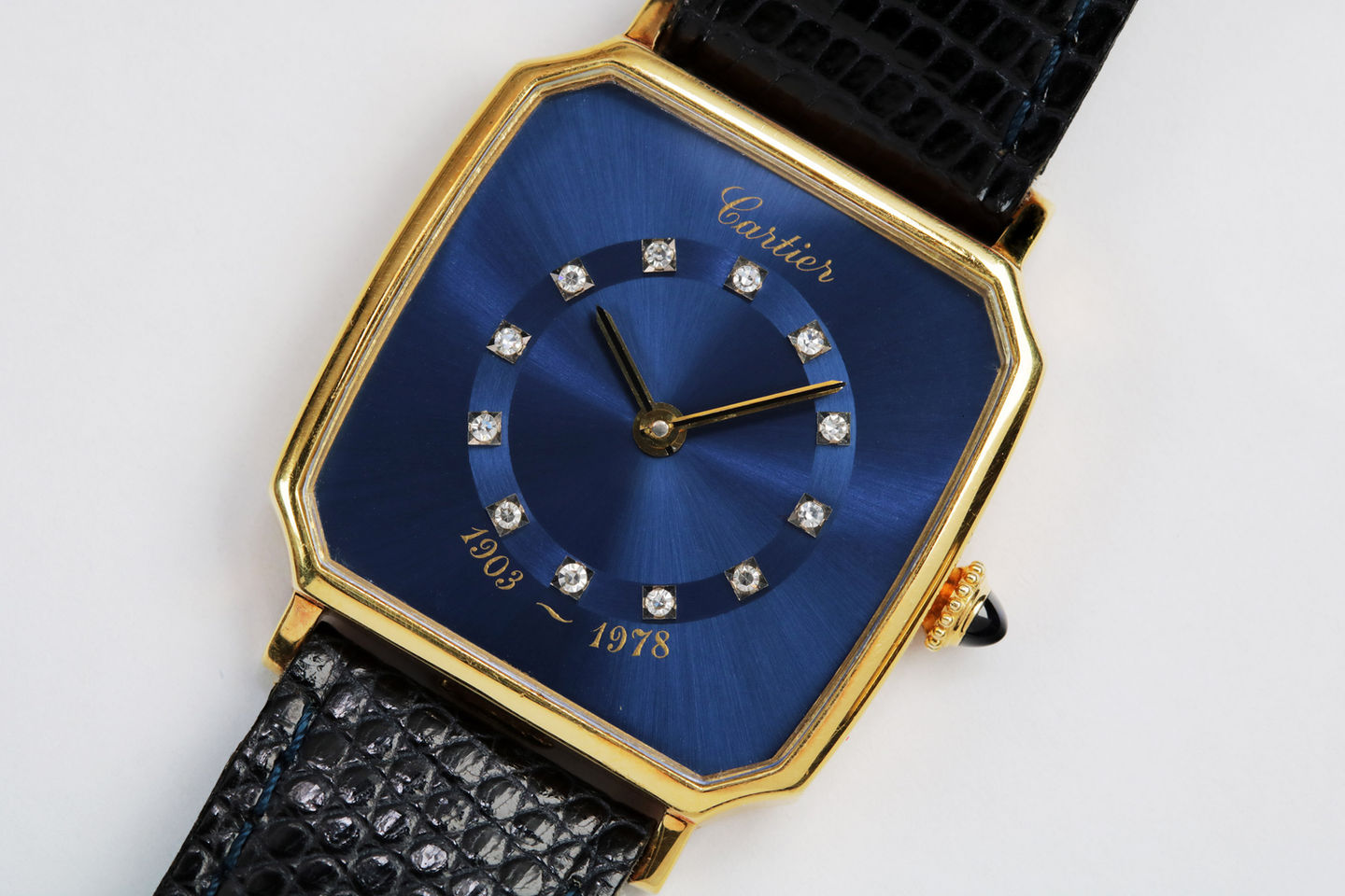 Cartier 18kt Yellow Gold "Henry Ford" Circa 1978 dial