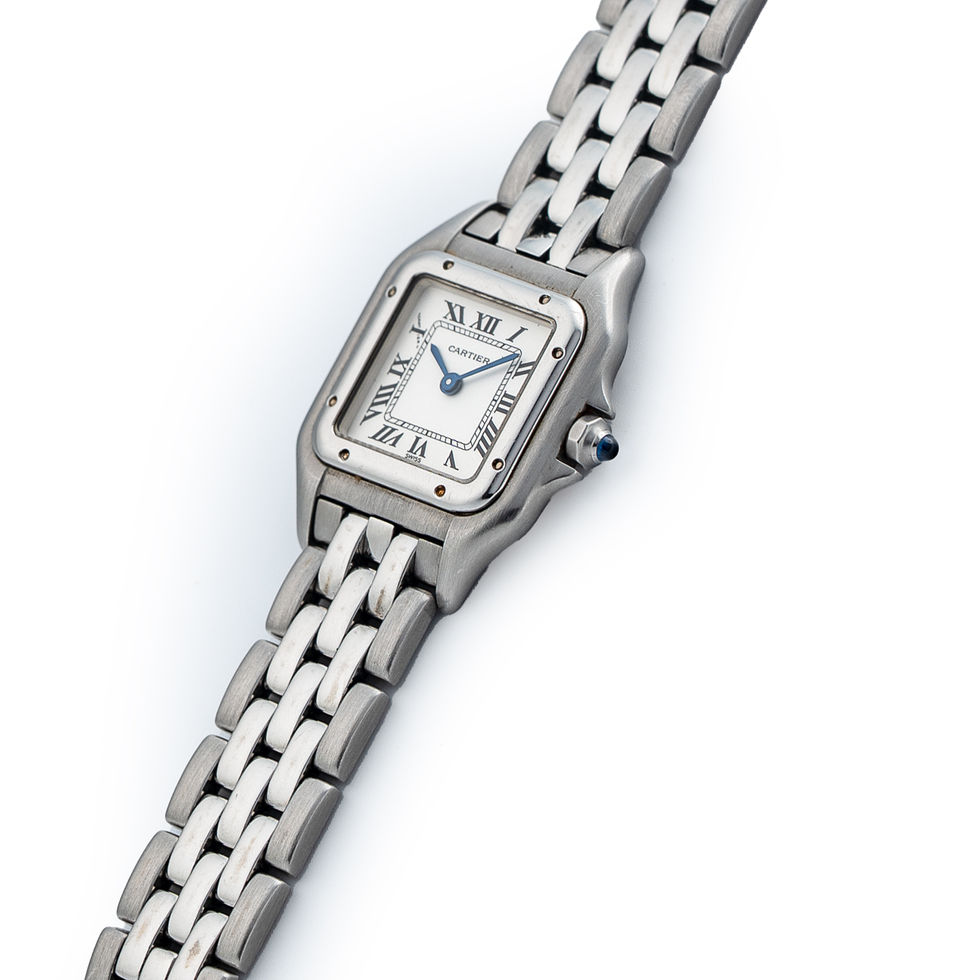 Cartier Ladies Stainless Steel Panthere Ref. 1320 crown