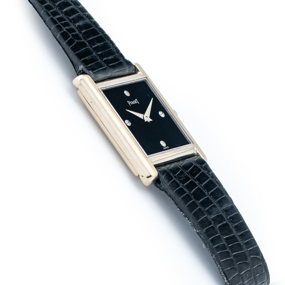 Piaget White Gold Tank Ref 90802 side