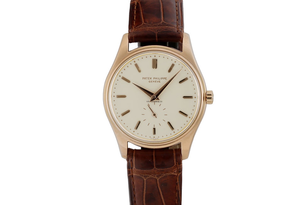Patek Philippe Pink Gold Calatrava Ref. 2526 Retailed By Hausmann front