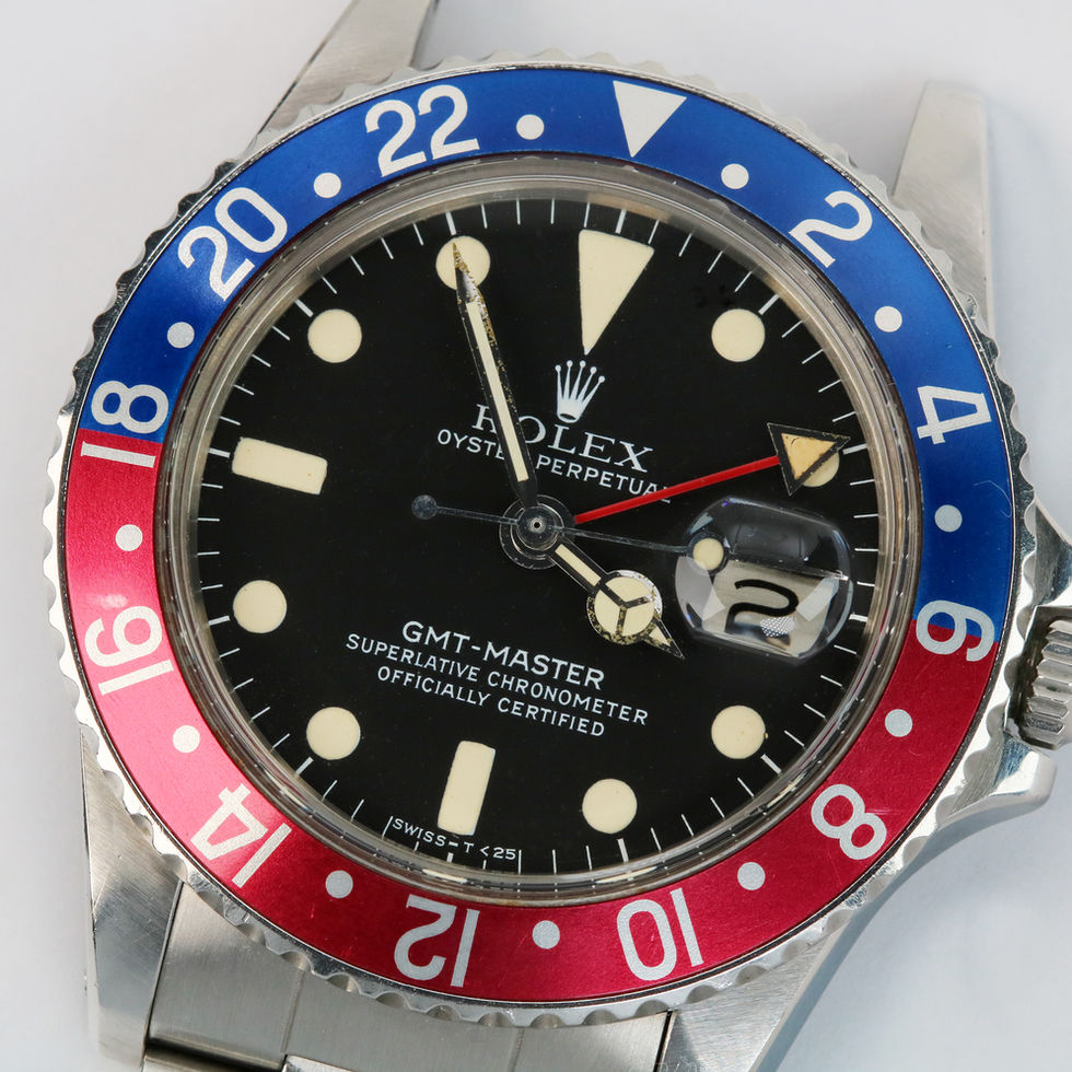 Rolex Stainless Steel GMT Master Ref. 1675 dial