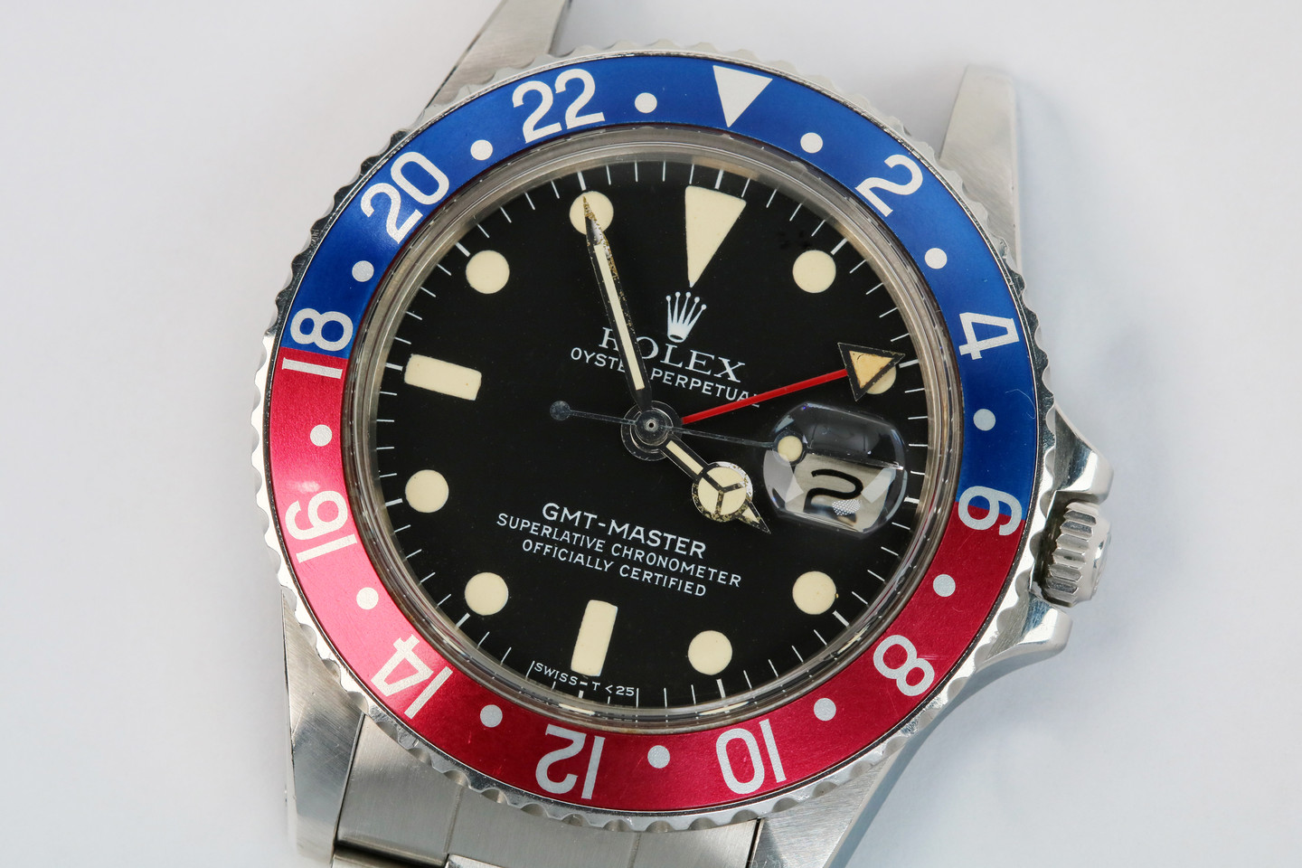 Rolex Stainless Steel GMT Master Ref. 1675 dial