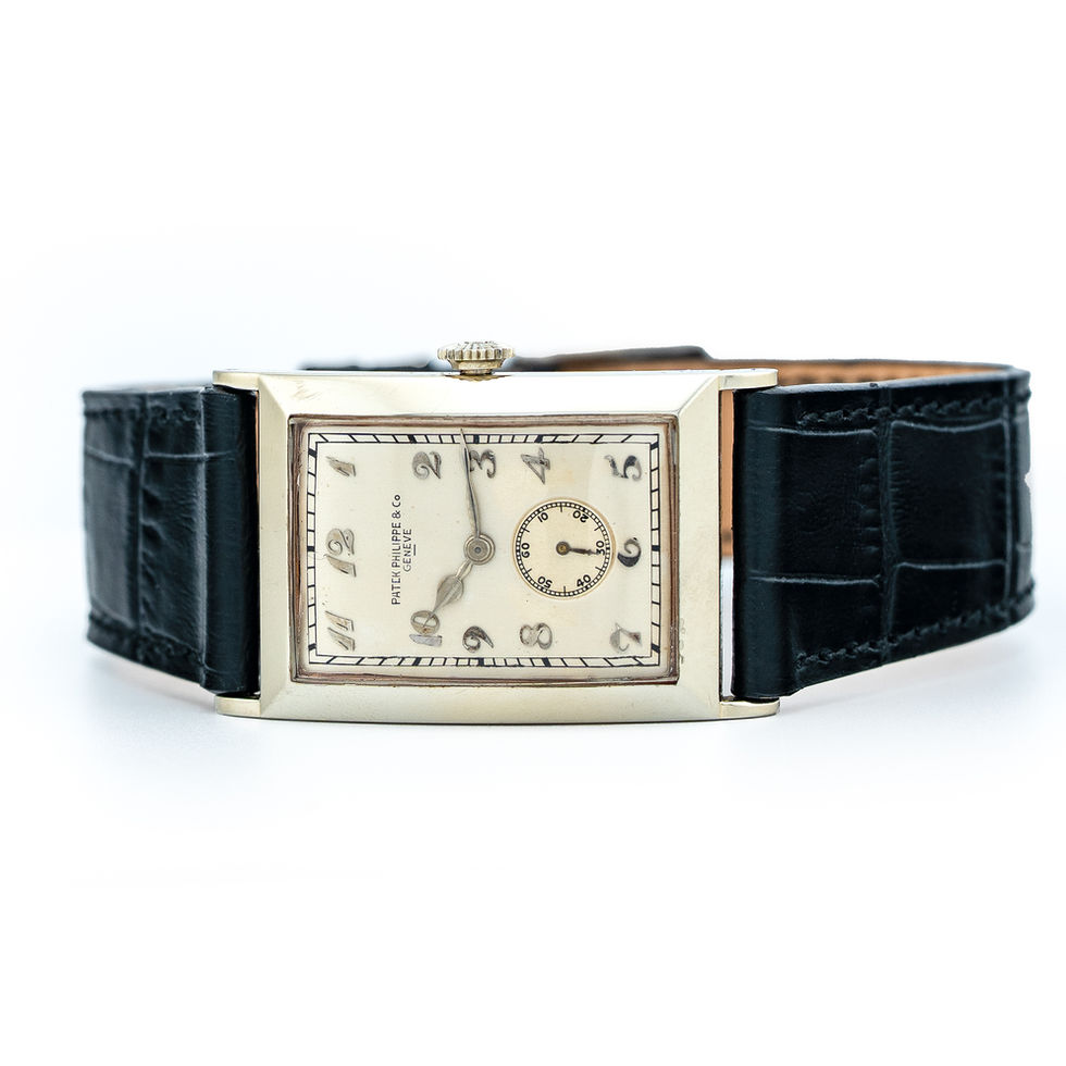Patek Philippe 1929 White Gold Rectangular Wristwatch