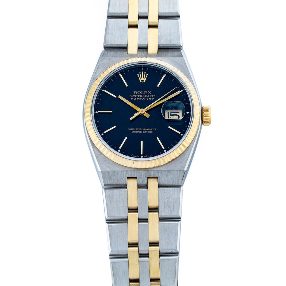 Rolex Two-Tone Oysterquartz Datejust Ref. 17013 front