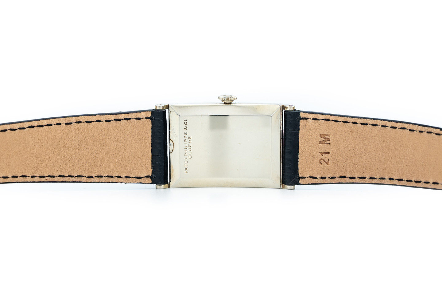 Patek Philippe 1929 White Gold Rectangular Wristwatch back