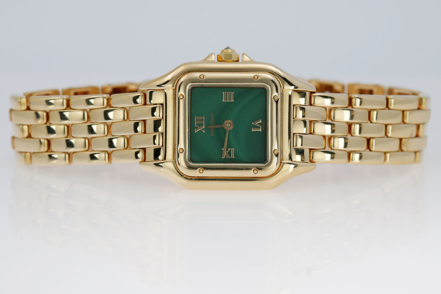 Cartier Ladies Panthere with Rare Malachite Dial Ref. 1280 2 on side