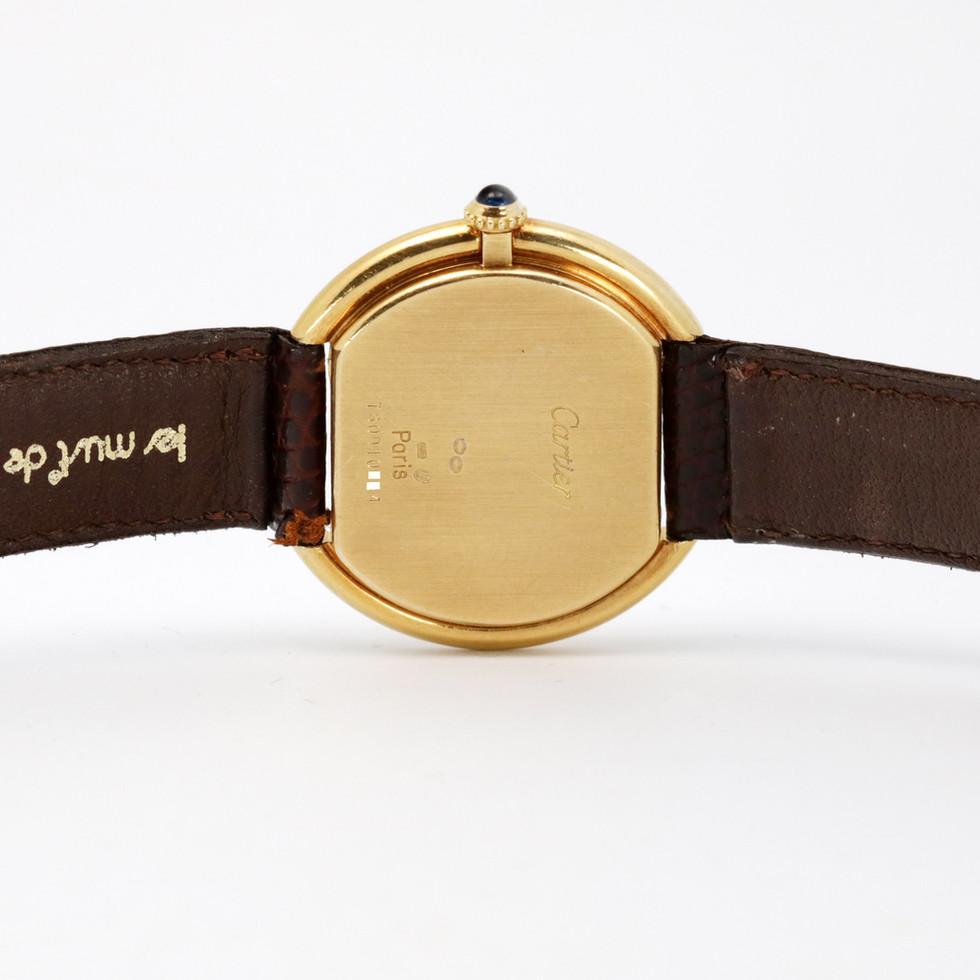 Cartier Yellow Gold Ellipse Ref. 78091 back