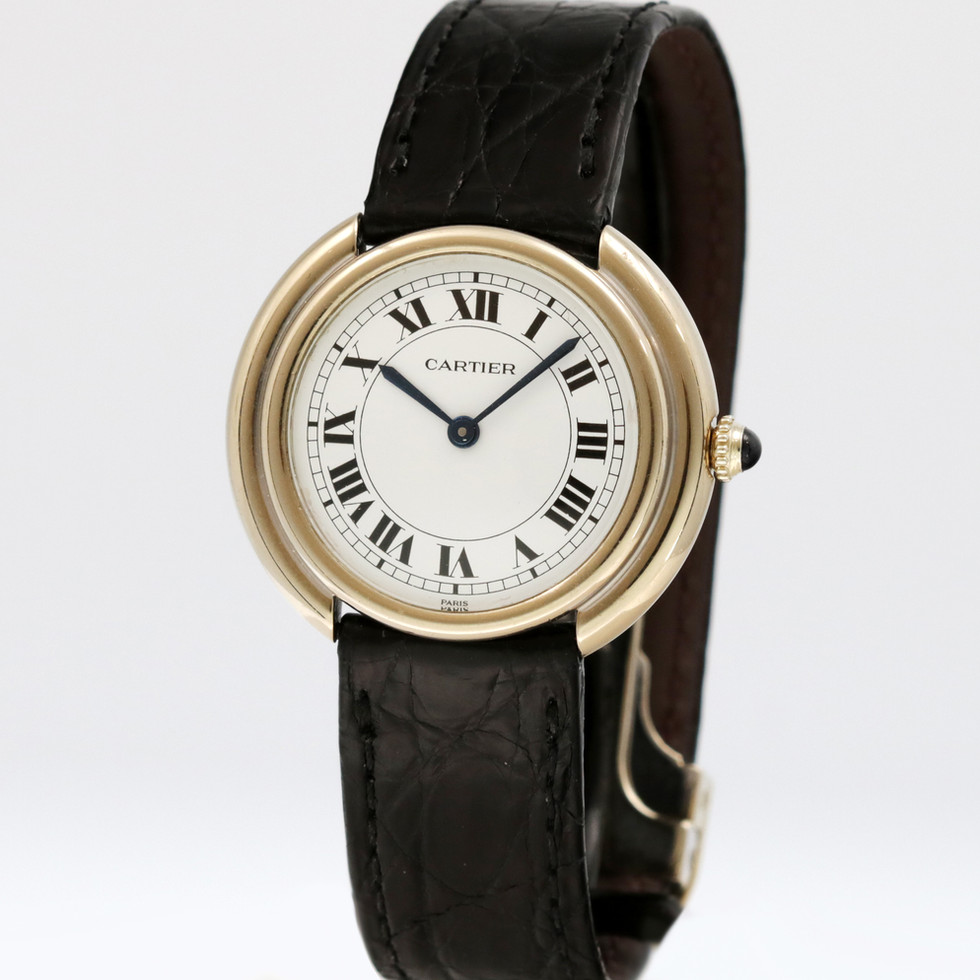 Cartier Vendome White Gold Ref. 78090 quarter view