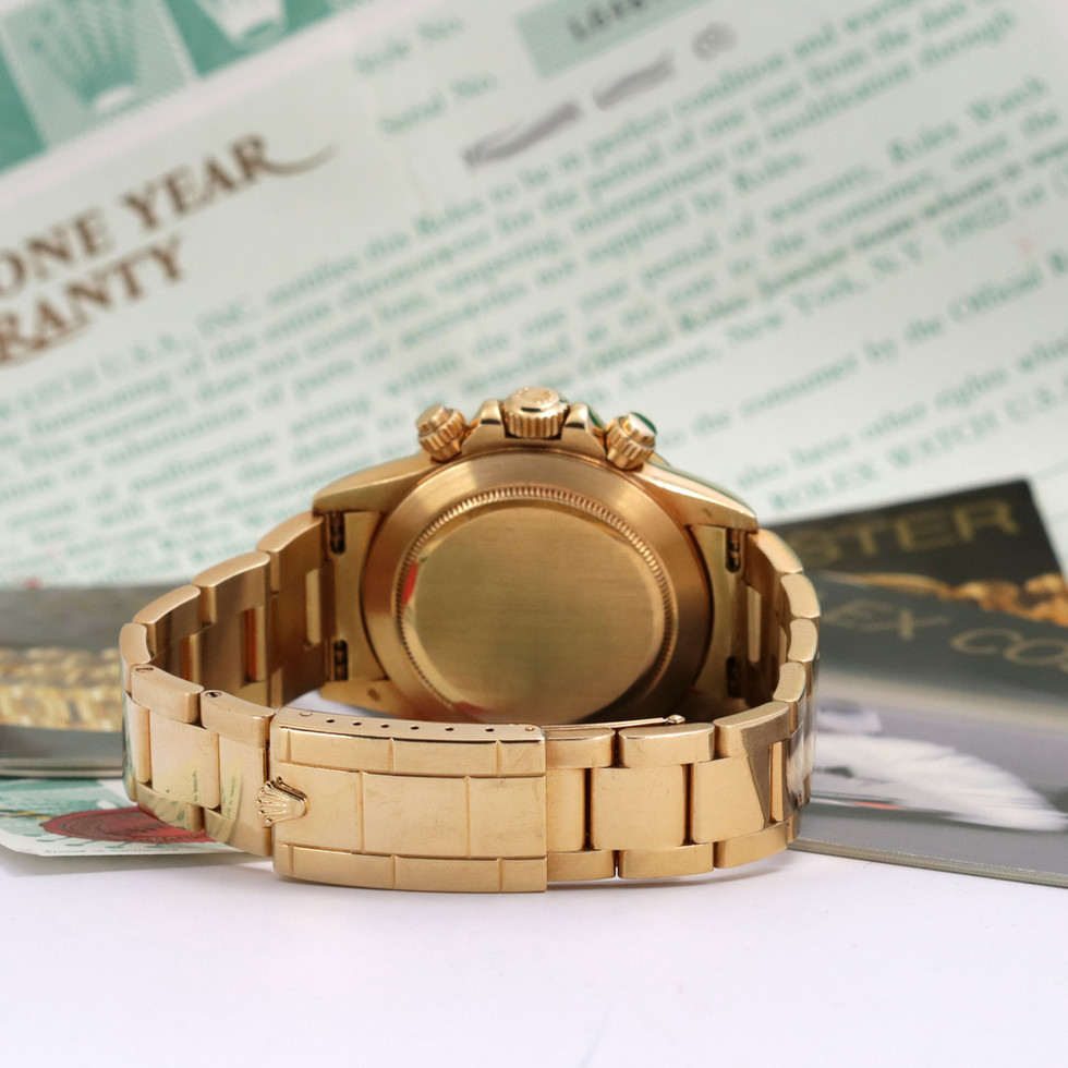 Rolex Yellow Gold 'Zenith' Daytona Ref. 16528 clasp