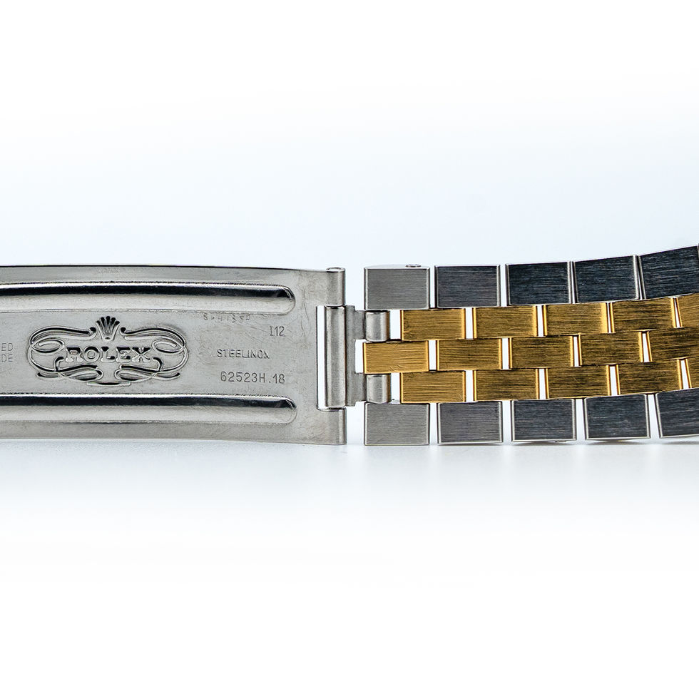 Rolex Two-Tone Datejust Ref. 16013 Blue Gilt back clasp