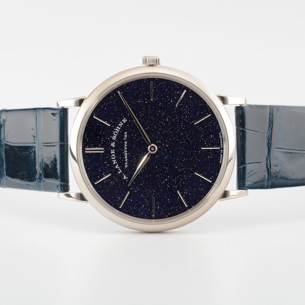 A. Lange & Söhne Saxonia Thin "Copper Blue"  Ref 205.086 on side