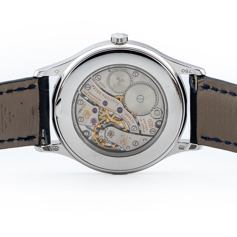 Patek Philippe White Gold & Diamonds Calatrava Ref. 4897G back