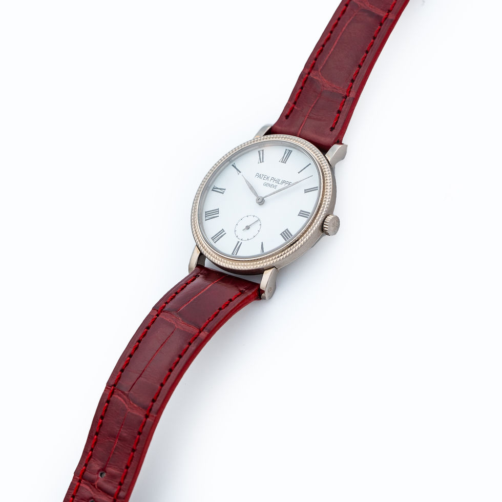 Patek Philippe White Gold Calatrava Ref. 7119 crown