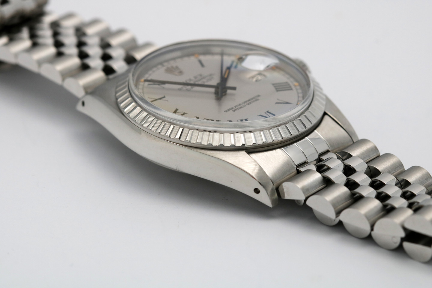 Rolex Stainless Steel Datejust 'Buckley Dial' Ref. 16030 lug