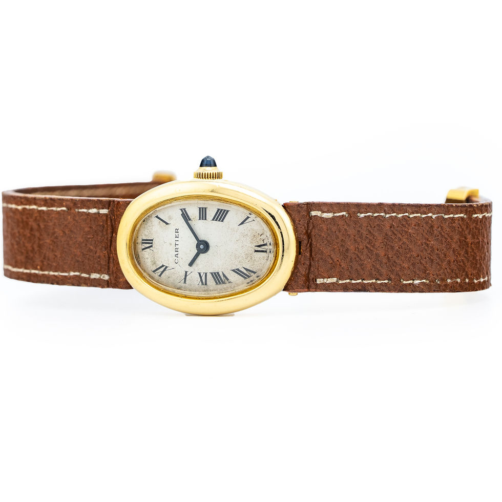 Bueche-Girod for Cartier Gold Baignoire ref 7743-3 on side
