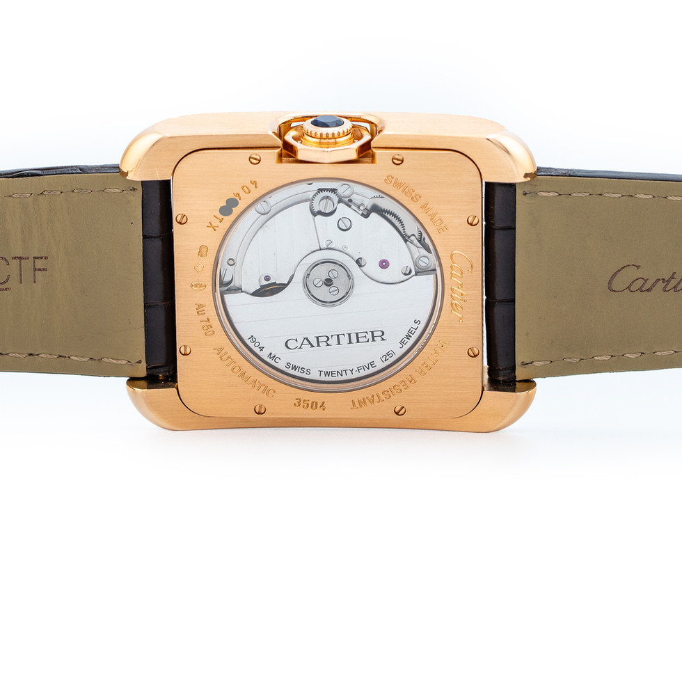 Cartier Tank Anglaise XL Pink Gold Ref. 3504 back