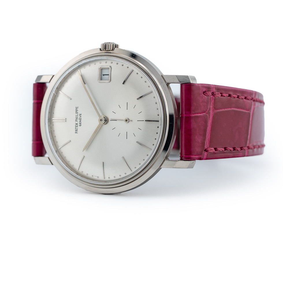 Patek Philippe White Gold Calatrava Ref. 3445 on side