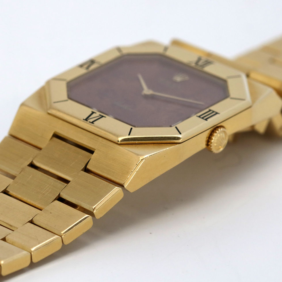 Rolex Cellini Burl Wood Dial Ref. 4350 lug