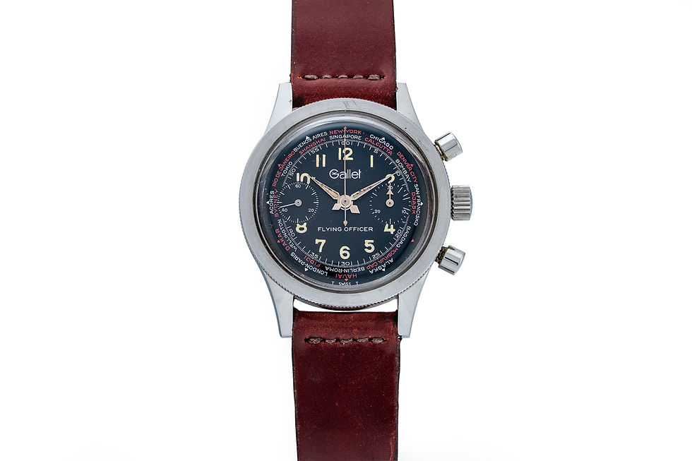 Gallet Flying Officer Chronograph front