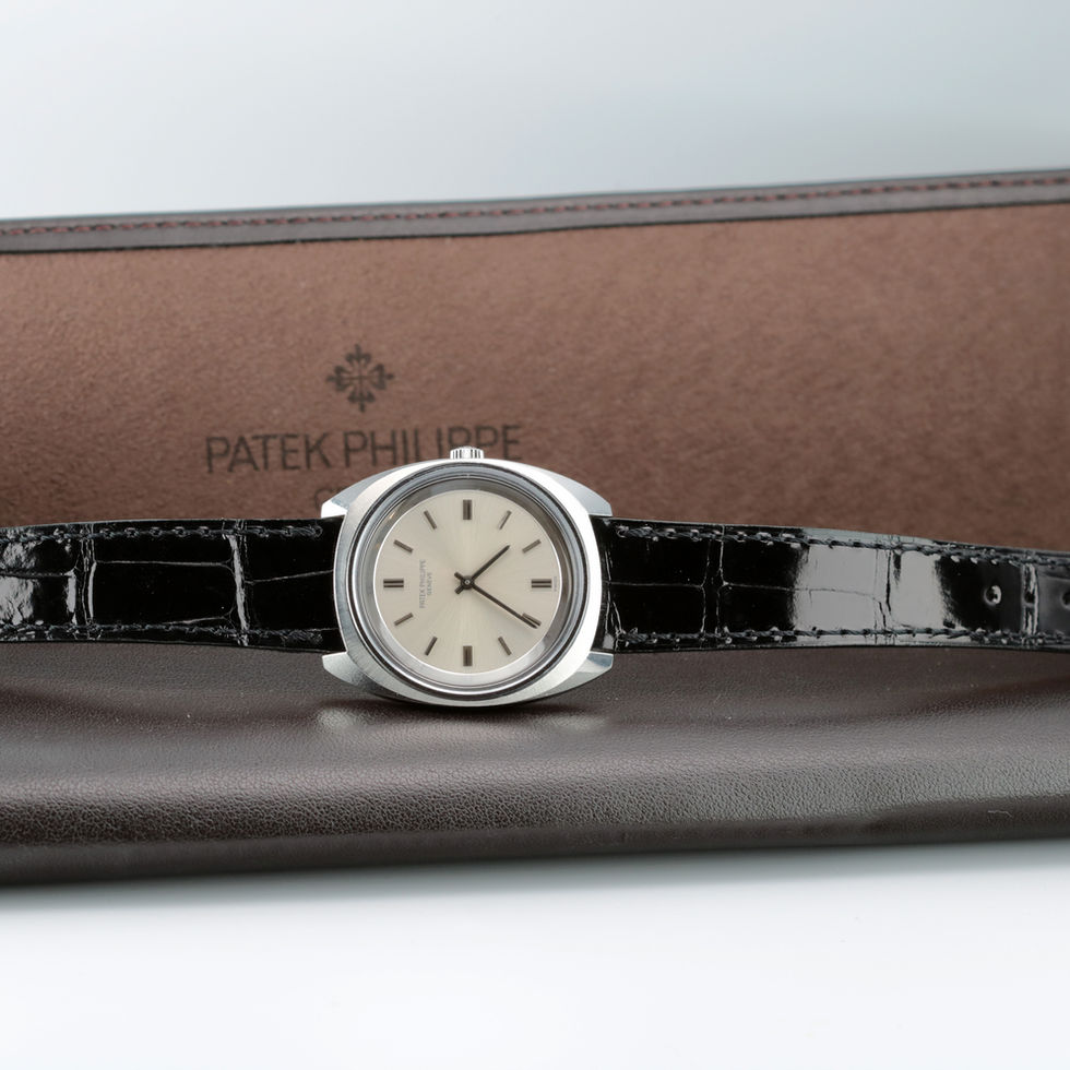 Patek Philippe Stainless Steel Ref 3579 in pouch