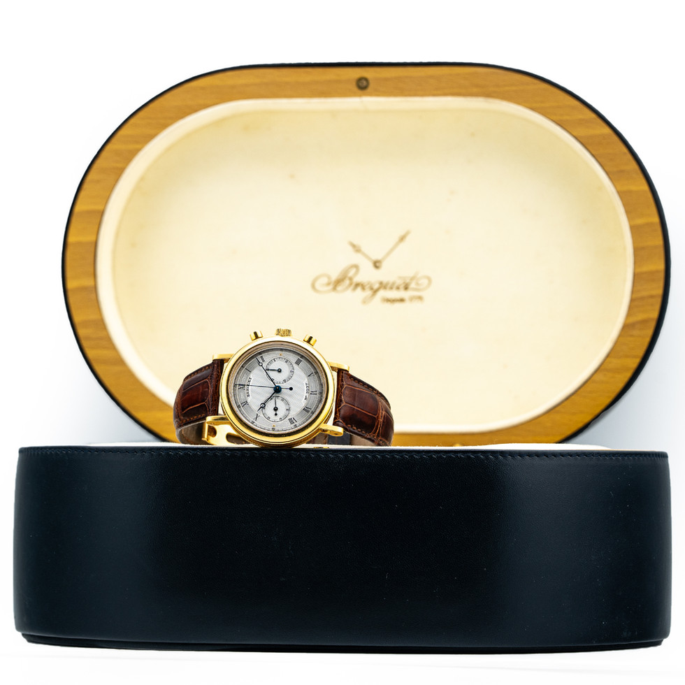 Breguet Yellow Gold Classique Chronograph 5237BA box