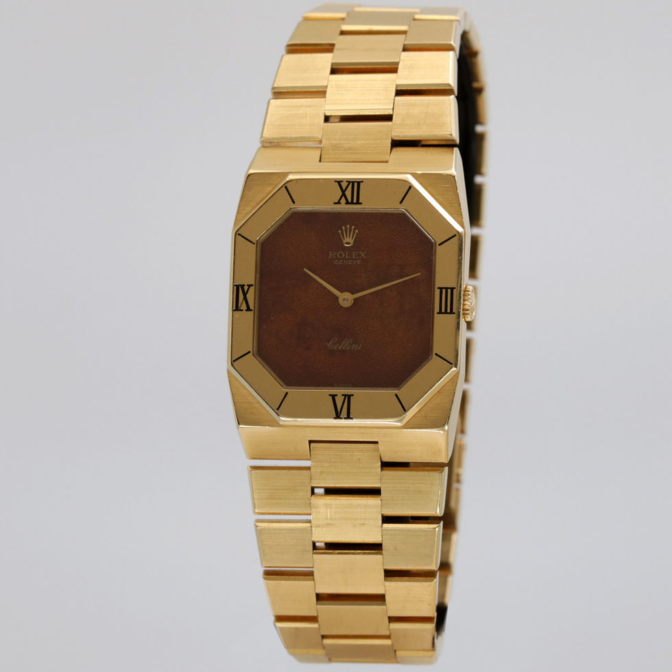 Rolex Cellini Burl Wood Dial Ref. 4350 front