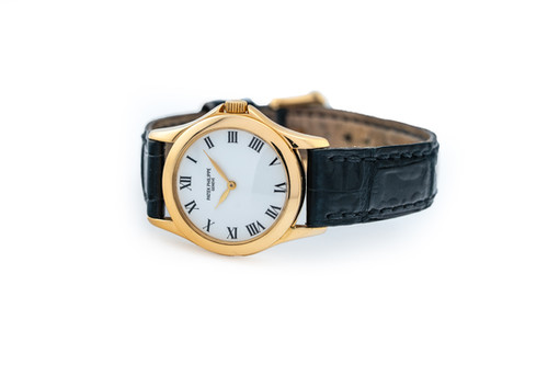 Patek Philippe Yellow Gold Calatrava Ref. 4905 | Matthew Bain Inc.