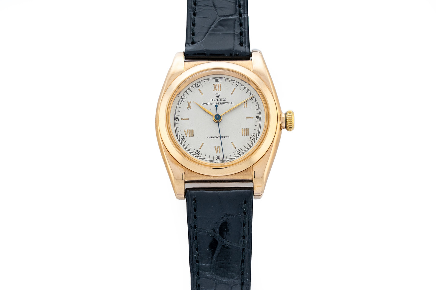 Rolex Pink Gold Bubbleback Ref. 3131 front