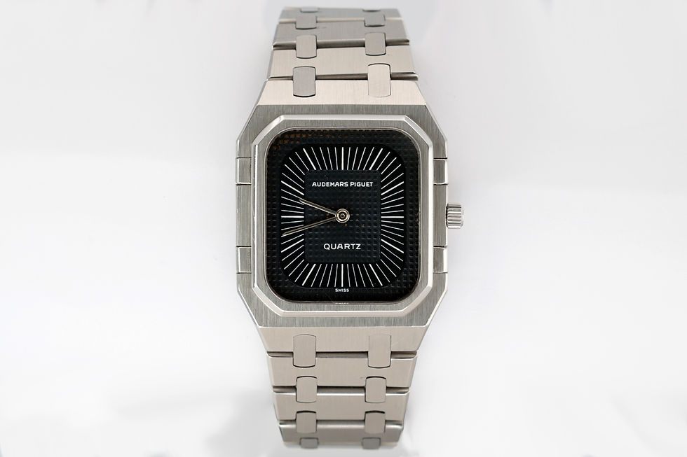 Audemars Piguet Rectangular Royal Oak 'Jumbo' Ref 6005ST front 2