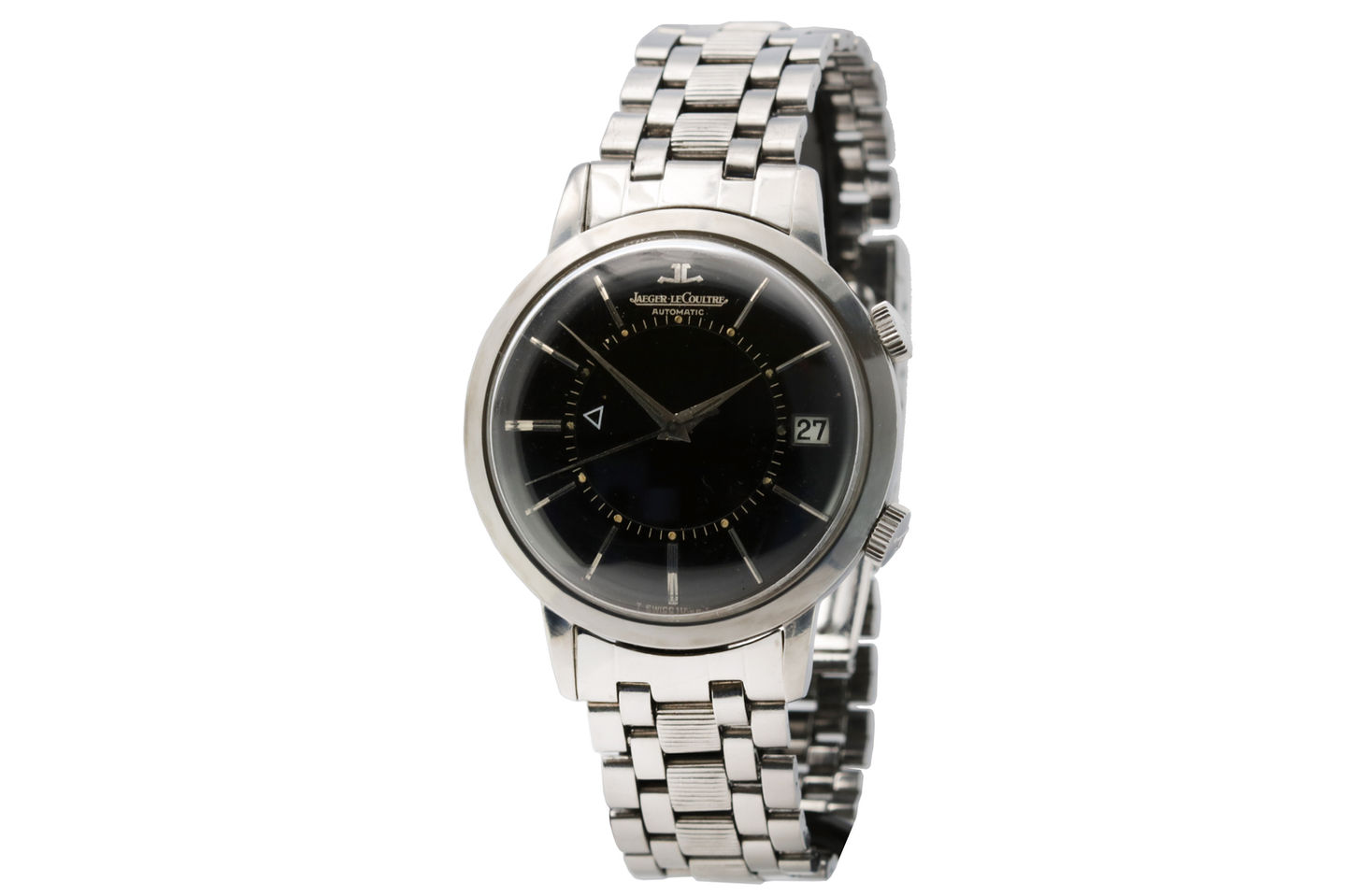Jaeger LeCoultre Stainless Steel Memovox Ref 855 full
