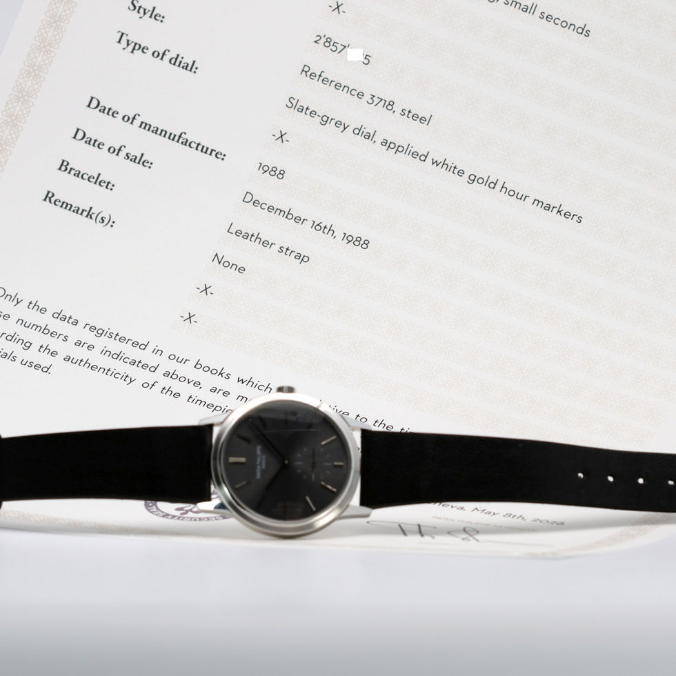 Limited Ed. for the Japanese Market Patek Philippe Ref. 3718 archive