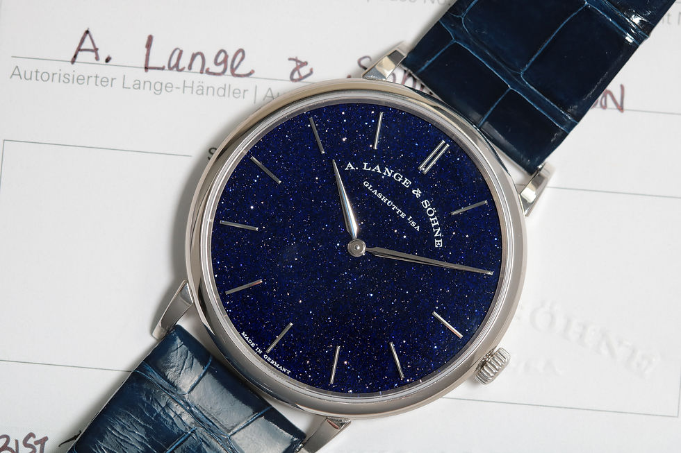 A. Lange & Söhne Saxonia Thin "Copper Blue"  Ref 205.086 live